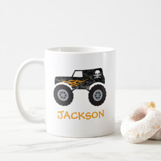 Mug Crâne et os de flamme noire Monster Camion Musique