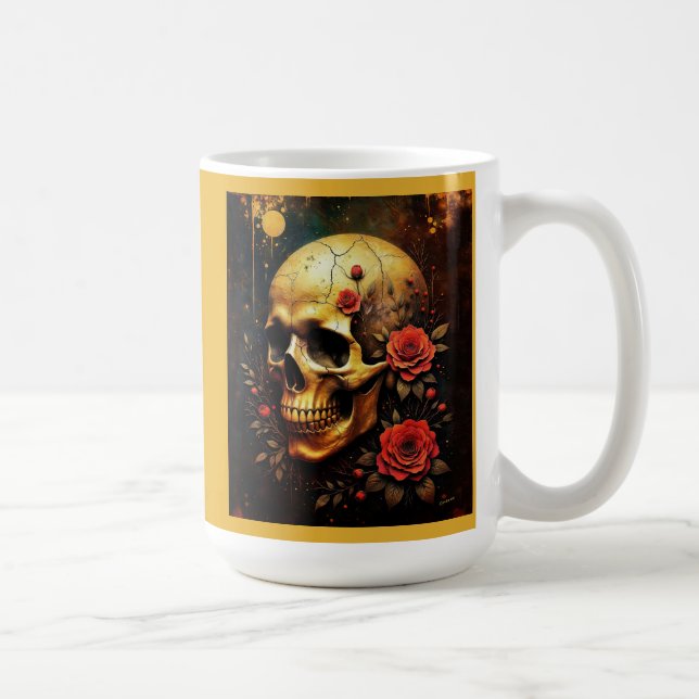 Mug Crâne et roses (Droite)