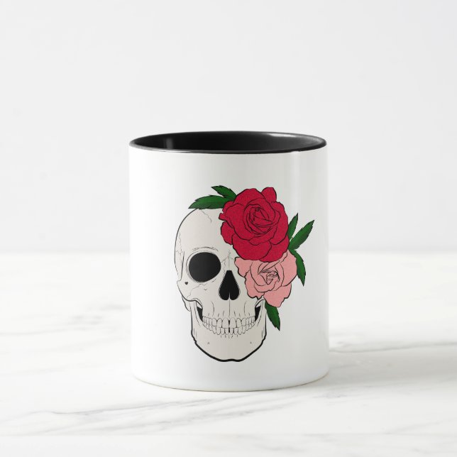 Mug Crâne et Roses (Centre)