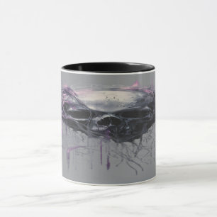 Mug Crâne Éthéré Art Abstrait Grunge Sombre