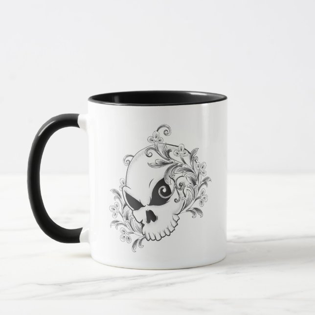 Mug Crâne floral (Gauche)