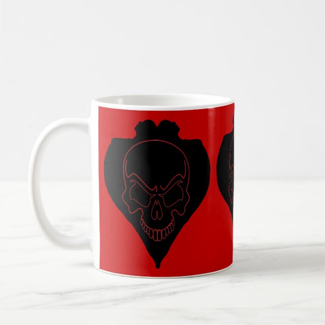 Mug Crâne Grim Et Deux Filles (Gauche)