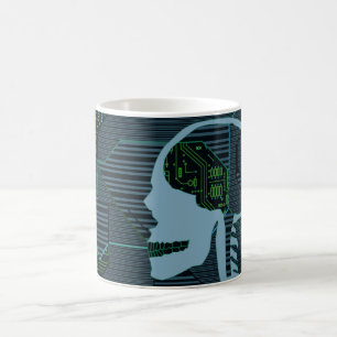 Mug crâne logique éclairé