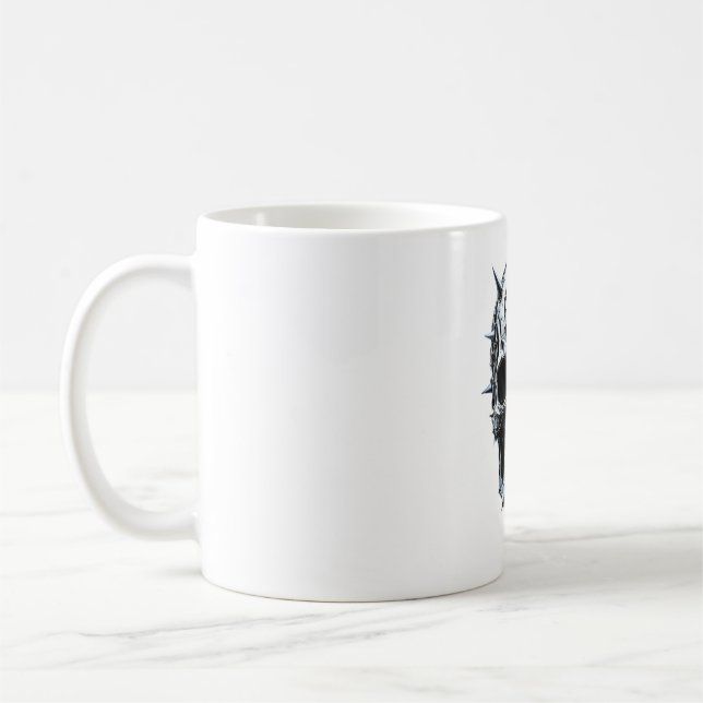 Mug Crâne métallique lourd (Gauche)