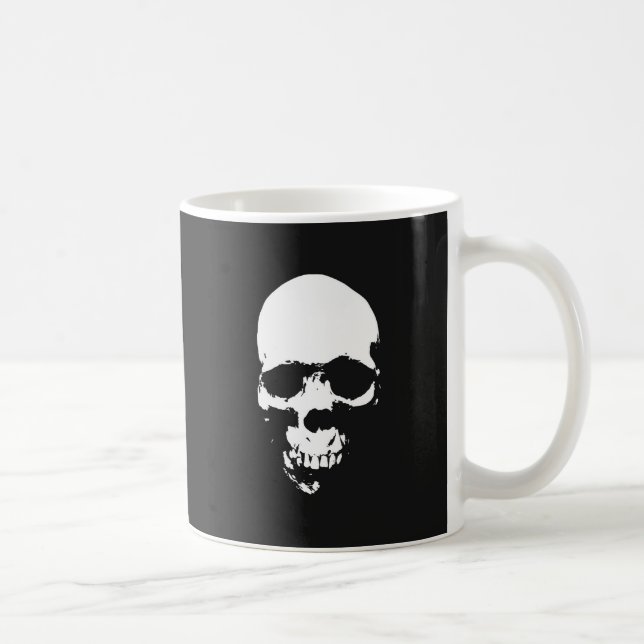 Mug Crâne noir et blanc (Droite)
