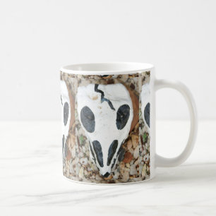 Mug crâne peint noir/blanc