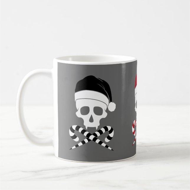 Mug Crâne personnalisable Santa Claus (Gauche)