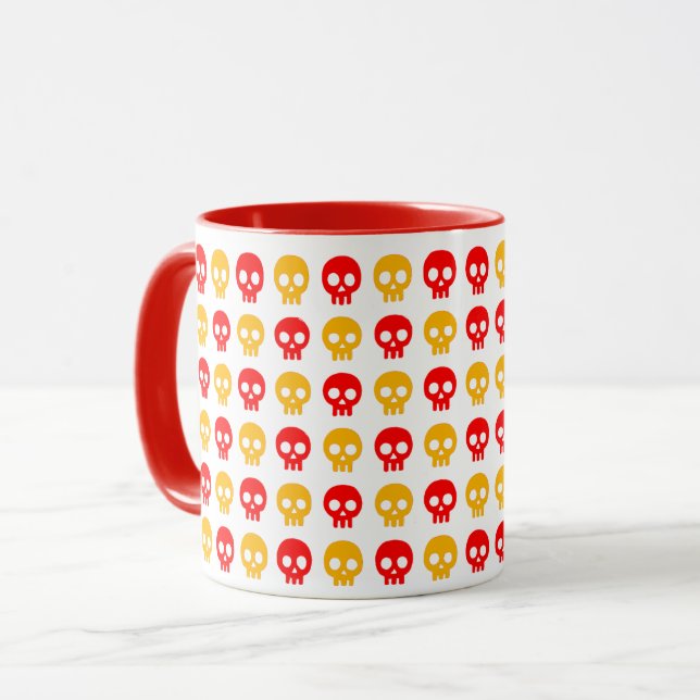 Mug Crâne Pop Vibrant (Devant gauche)