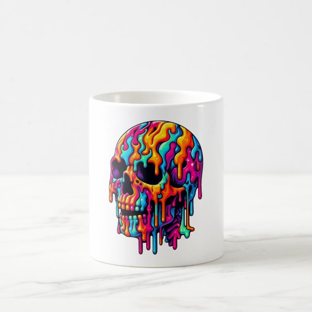 Mug Crâne psychédélique dynamique (Centre)