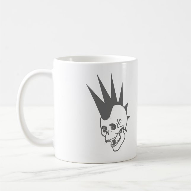 Mug Crâne Punk personnalisable (Gauche)