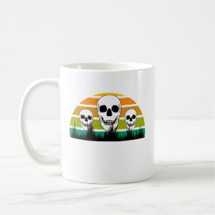 Mug Crâne Rétro Ophiopogon noir gothique de jardin