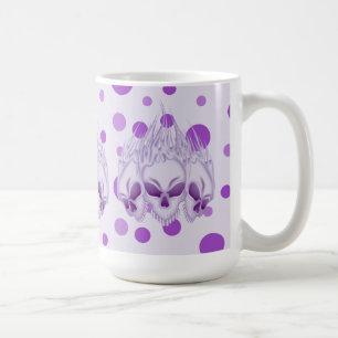 Mug Crâne violet flamboyant