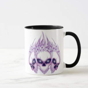 Mug Crâne violet flamboyant