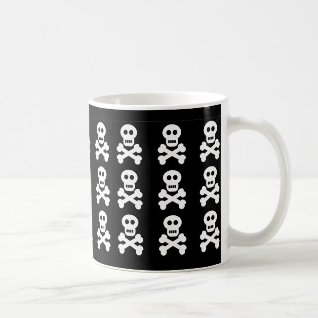 Mug Crânes blancs, crânes blancs, crânes blancs (Droite)