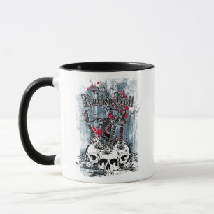 Mug Crânes de guitare Rock n Roll