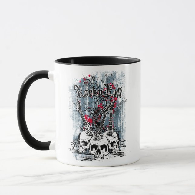 Mug Crânes de guitare Rock n Roll (Gauche)