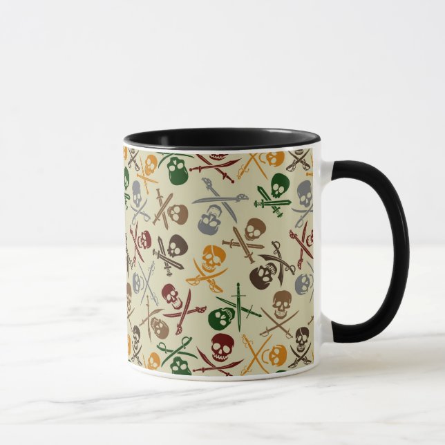 Mug Crânes de pirate avec les épées croisées (Droite)