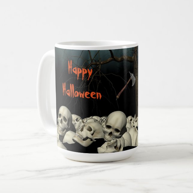 Mug Crânes et citation d'Halloween (Devant gauche)