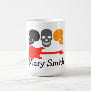 Mug Crânes et guitare