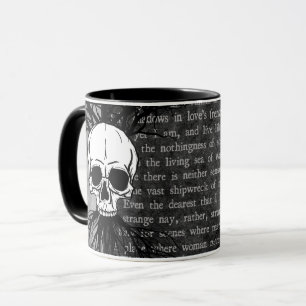 Mug Crânes et poésie
