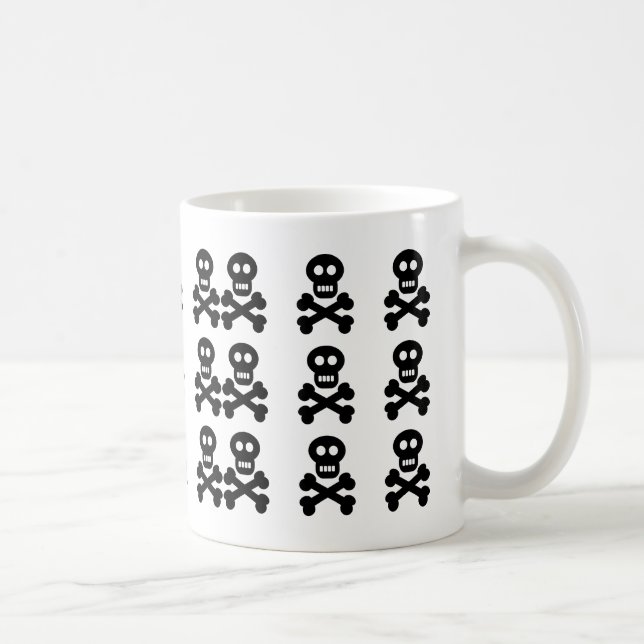 Mug Crânes noirs, (Droite)