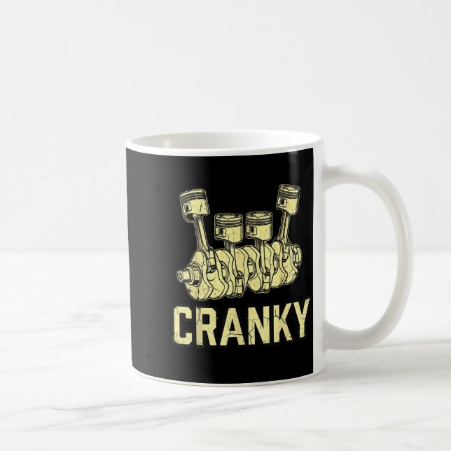 Mug Cranky Car Engine Crankshaft Fathers Day Dad Men H (Droite)