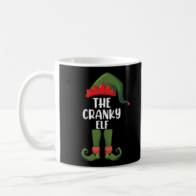 Mug Cranky Elf Family Matching Group Noël (Gauche)