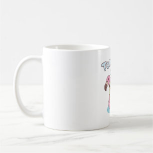 Mug Crapaud drôle se détendant sur un flotteur de pisc