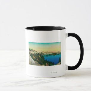 Mug Crater Lake Lodge surplombant le lac