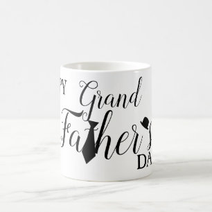 Mug Cravate Black Scripts blanc Bonne grande Fête des