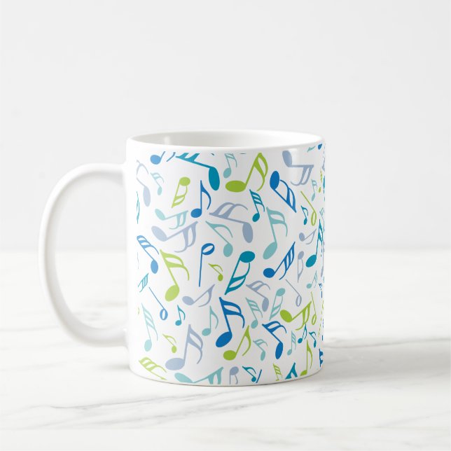 Mug Cravate Notes musicales (Gauche)