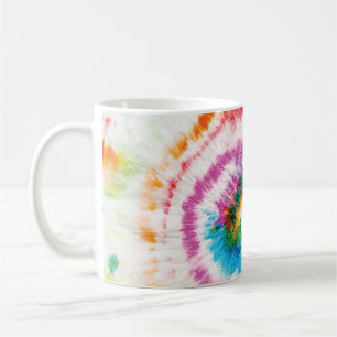 Mug Cravate spirale, motif tourbillon arc-en-ciel