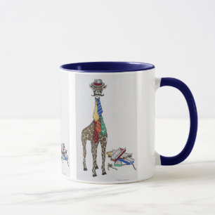 Mug Cravates de port de girafe