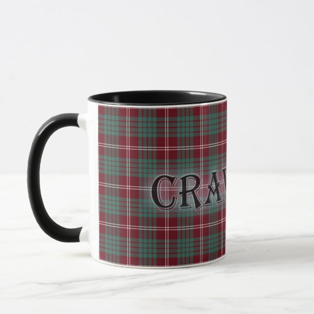 Mug Crawford Tartan avec le nom (Gauche)