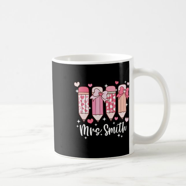 Mug Crayon de la Saint-Valentin pour Mme Smith enseign (Droite)
