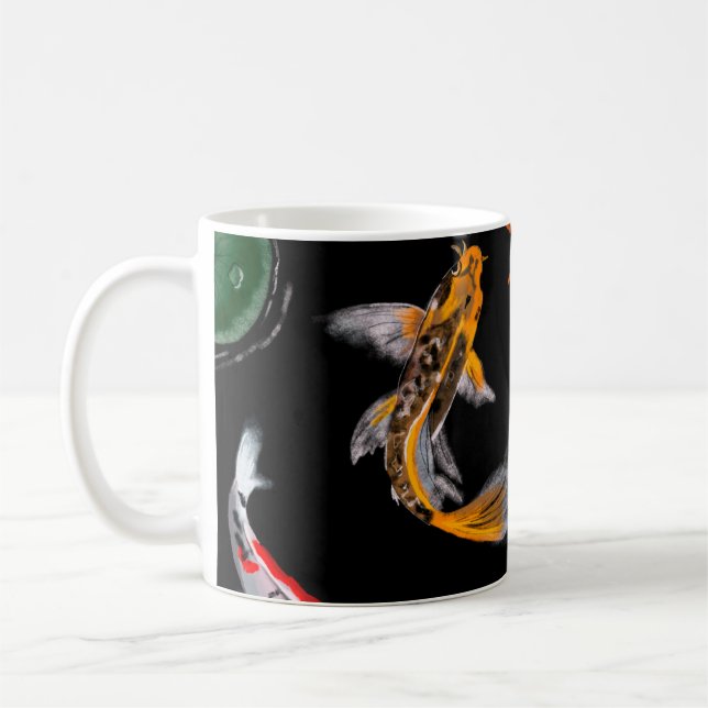 Mug Crayon de peinture numérique dessiné à la main sur (Gauche)