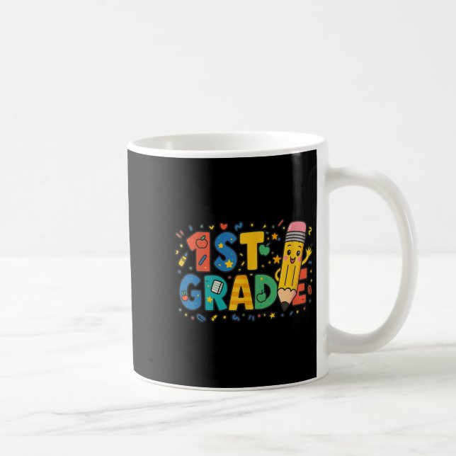 Mug Crayon de première année Retour à l'école 1ère ann (Droite)