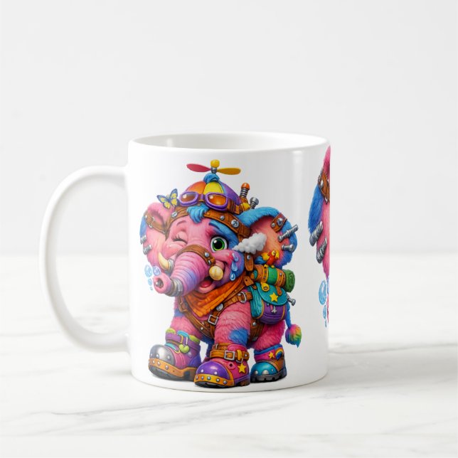 Mug Crayon Sally Elephant (Gauche)