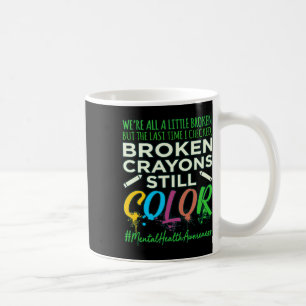Mug Crayons brisés Soutien à la sensibilisation à la s