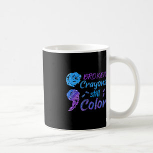 Mug Crayons cassés Couleur encore Mois de sensibilisat