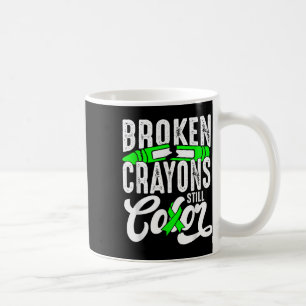 Mug Crayons cassés Couleur encore Sensibilisation à la