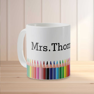 Mug Crayons de couleur personnalisés pour enseignants
