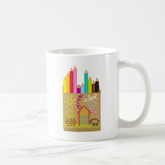 Mug Crayons de "école" (Droite)