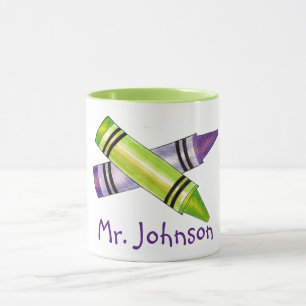 Mug Crayons personnalisés Art Professeur Artiste Cadea