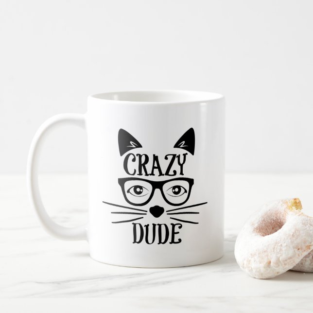 Mug Crazy Cat Dude (Avec donut)