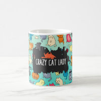 Crazy Cat Lady Cute et Playay Cat Motif