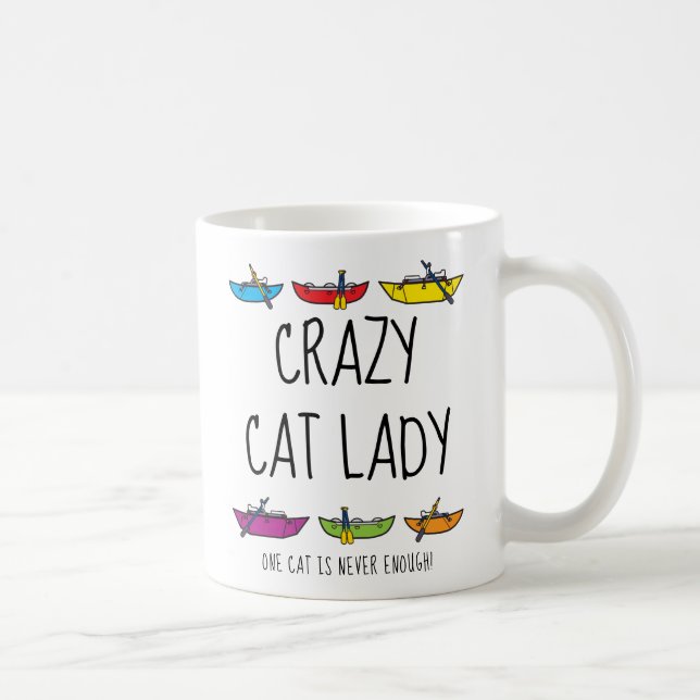 Mug Crazy Cat Lady Funny Rafers (Droite)