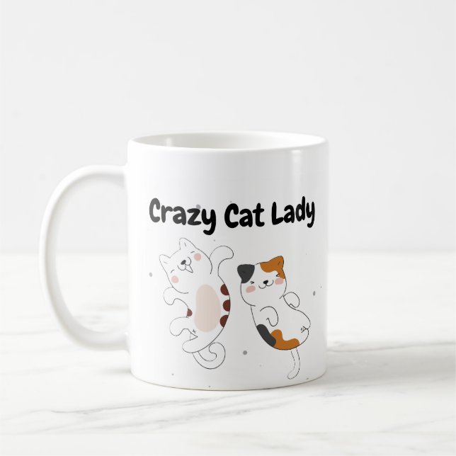 Mug Crazy Cat Lady mule (Gauche)