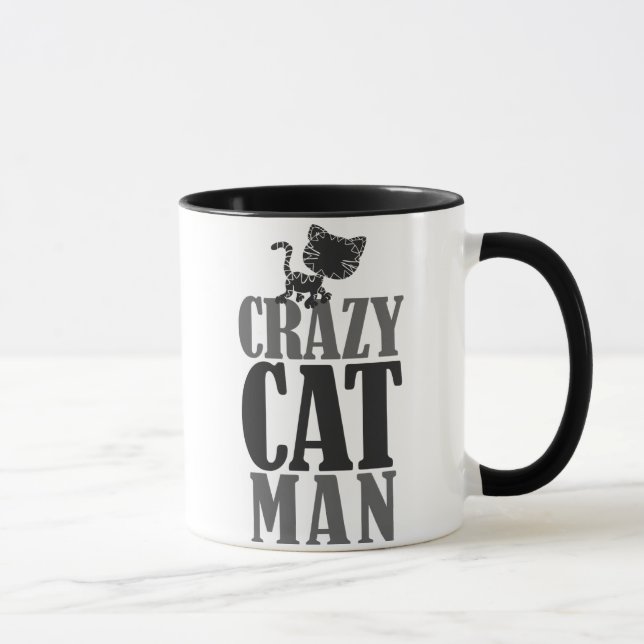 Mug Crazy Cat Man (Droite)