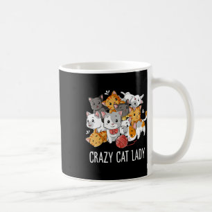 Mug Crazy Chat Lady Drôle Filles Femmes Kitten Animal 